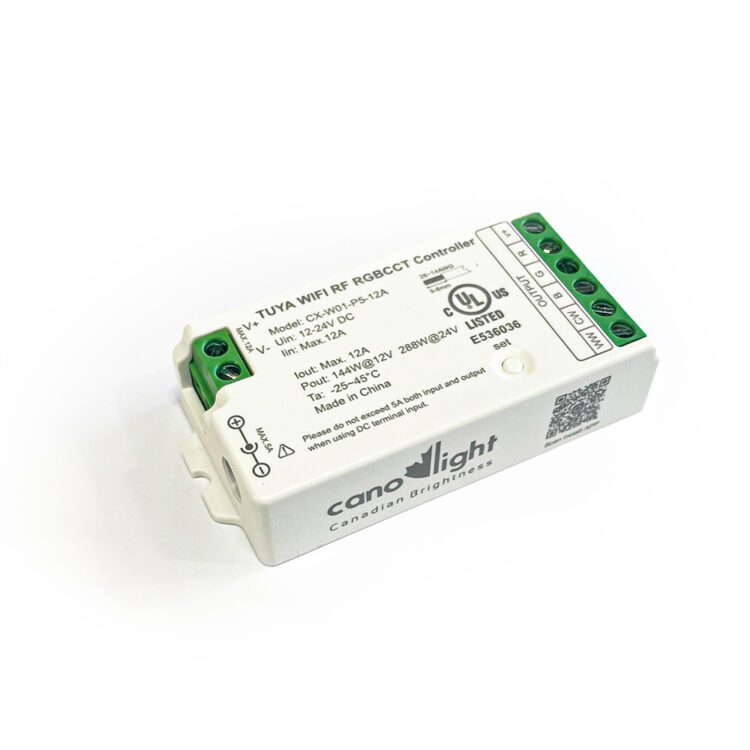 CAN-CX-W01-P5-12A-RGBCW controller